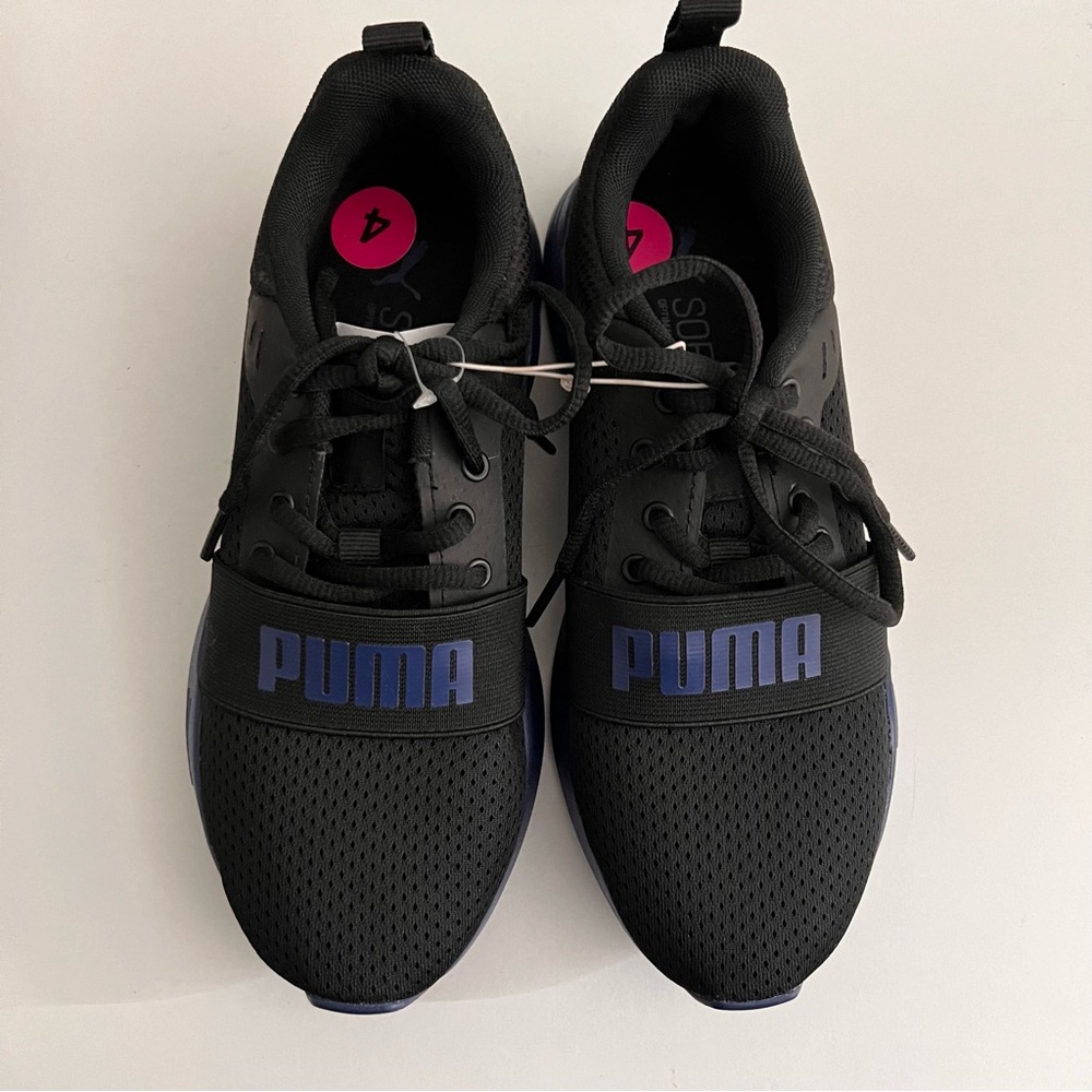 Puma Black and Blue Athletic Shoes